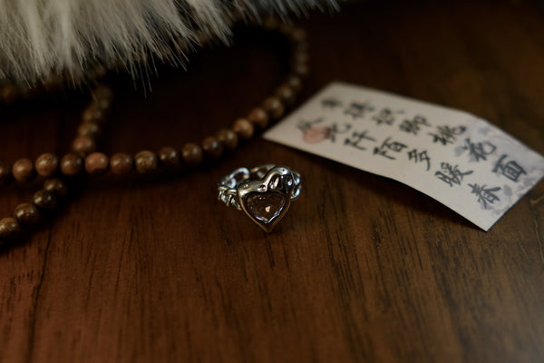 Rose Quartz Affection: The Loving Heart Ring