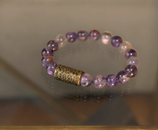 Customized amethyst bracelet